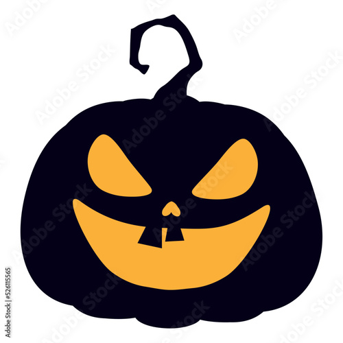 halloween black pumpkin