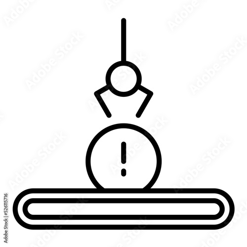 Machine Failure Line Icon
