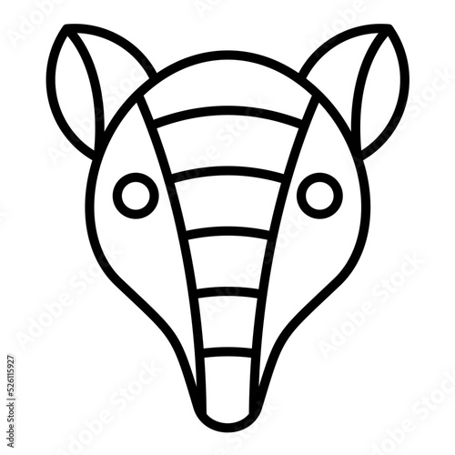 Armadillo Line Icon