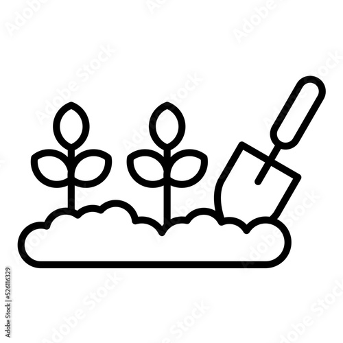 Farming Line Icon