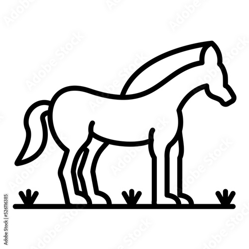 Horse Line Icon