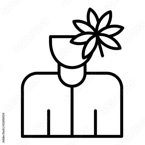 Drug Addiction Line Icon