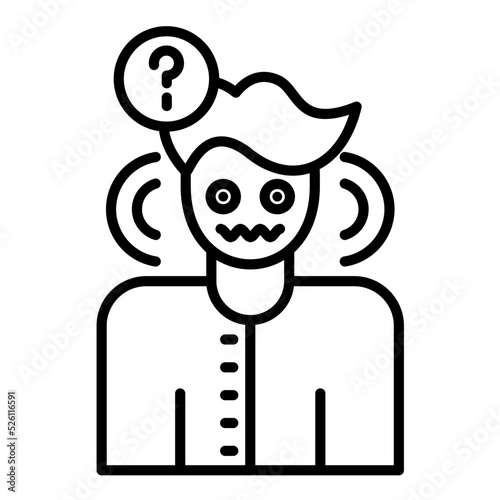 Hallucination Line Icon