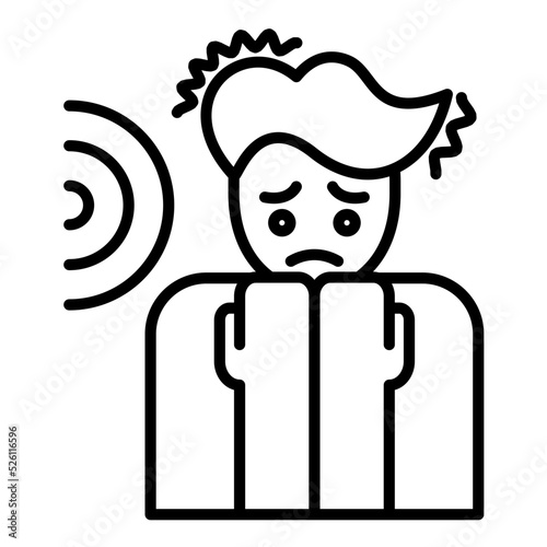 Auditory Hallucination Line Icon