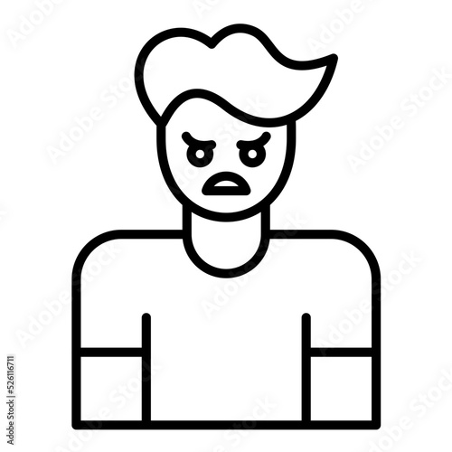 Aggression Line Icon