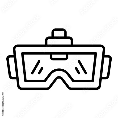 Vr Glasses Line Icon