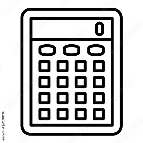 Calculator Line Icon