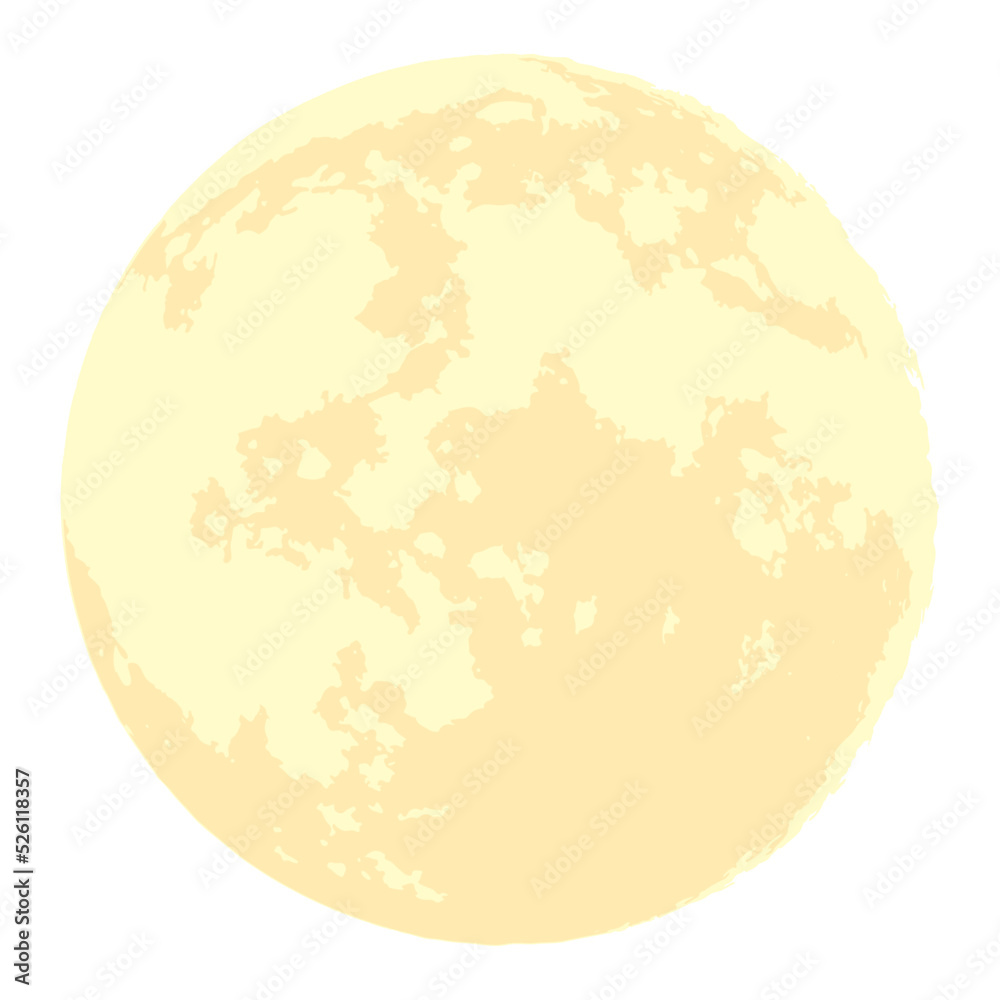 Naklejka premium yellow full moon