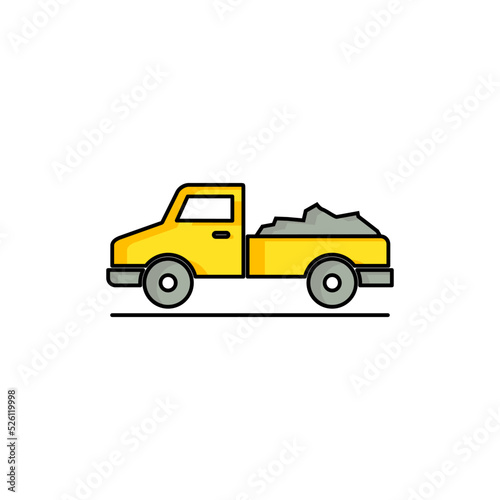pick up truck icon vector illustration.