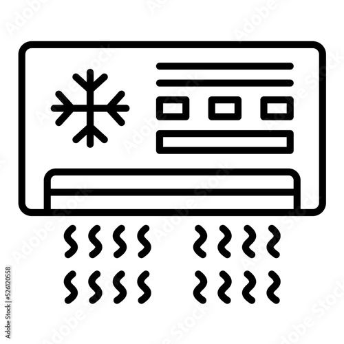 Air Conditioner Line Icon