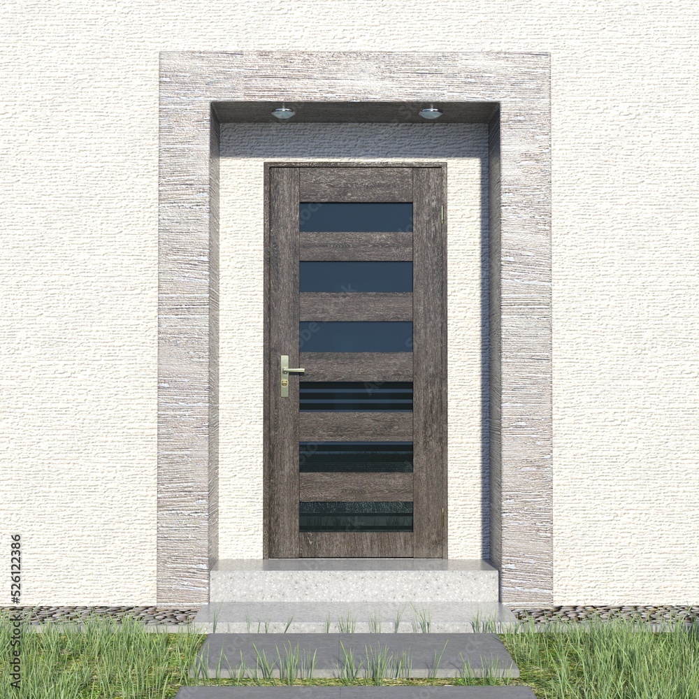 Fototapeta premium Luxury House Entrance Door