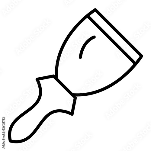 Putty Knife Line Icon