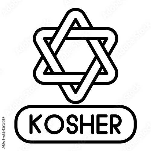 Kosher Line Icon