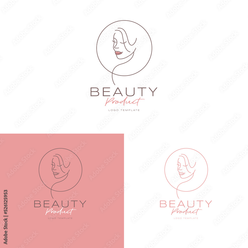 beautiful woman vector logo line art for beauty salon logo beautiful woman vector logo line art for beauty salon logo