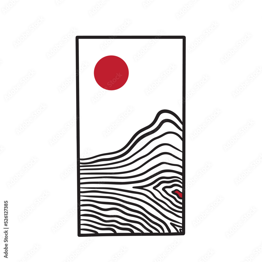 Fototapeta premium book mountain logo design template - vector