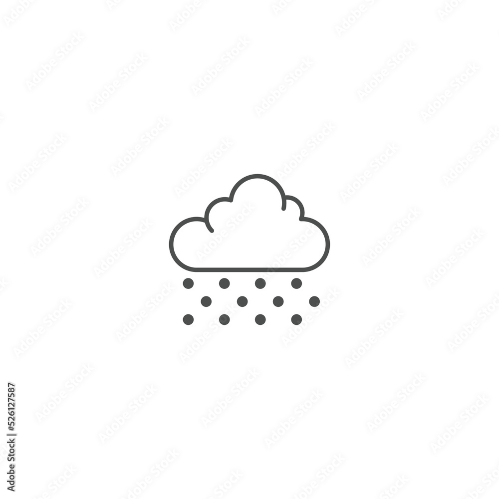 Hail Icon. vector illustration Hail Icon. vector illustration