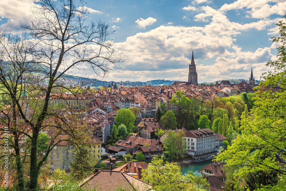 Landscape of Bern old town in Swiss
