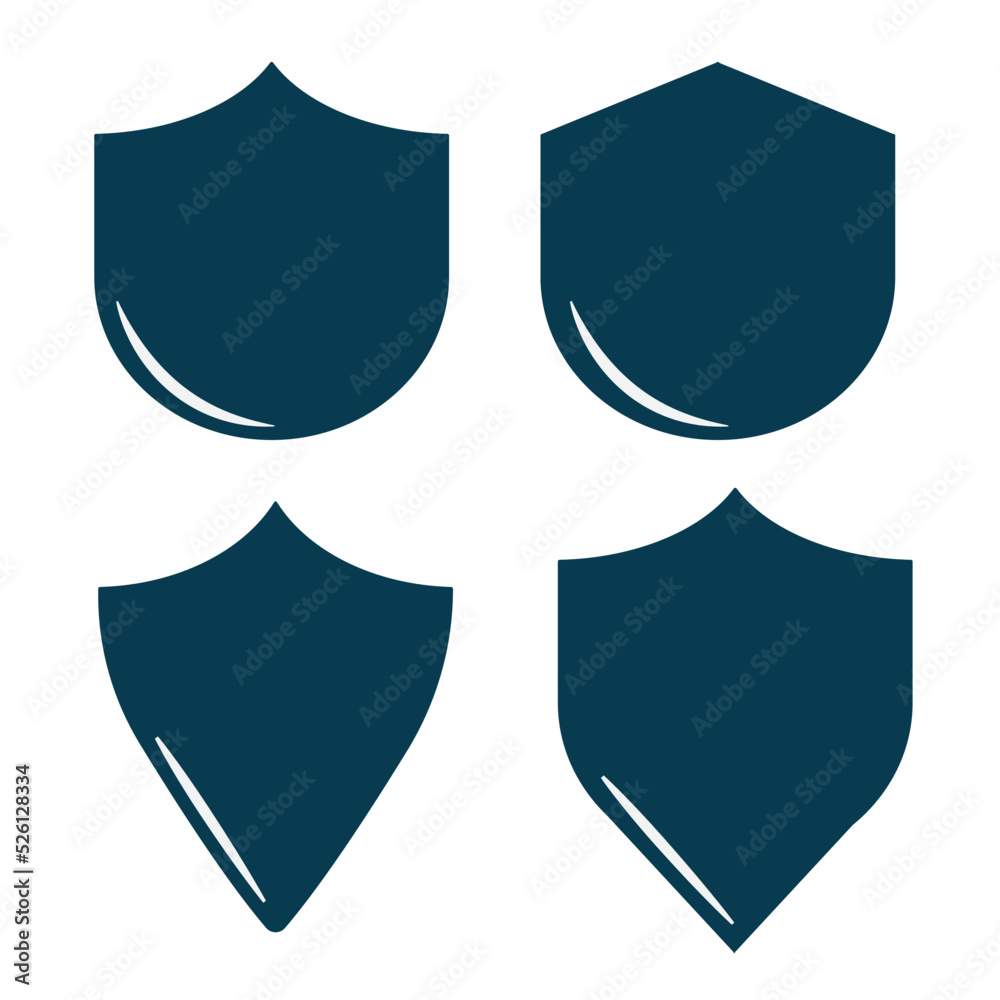 shield icon collection set vector design shield icon collection set vector design