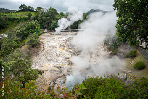 Hot spring park in Furnas