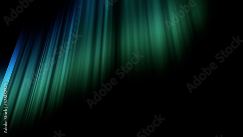 Aurora Borealis sky rainbow space night 3D illustration.