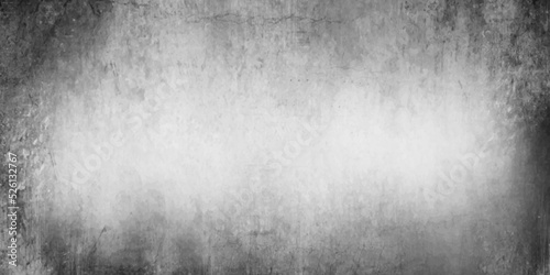 dark gray concrete wall landscape background. grunge background texture for banner. Vintage backdrop retro background design and pattern texture. Abstract old gray concrete wall grungy background. 