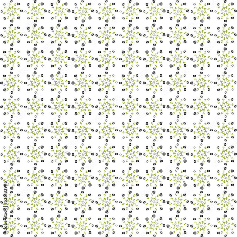 Floral vintage seamless mandala pattern geometric texture vector in illustration
