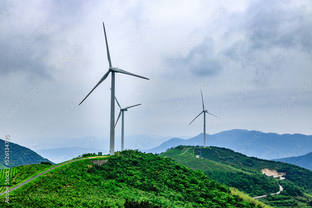 wind turbine in the field wind turbine in the field