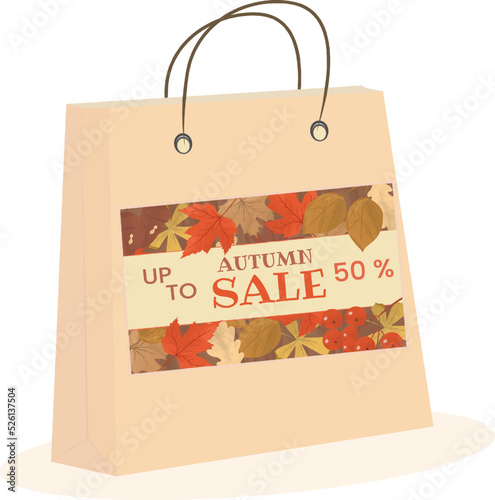 shopping package with autumn discounts