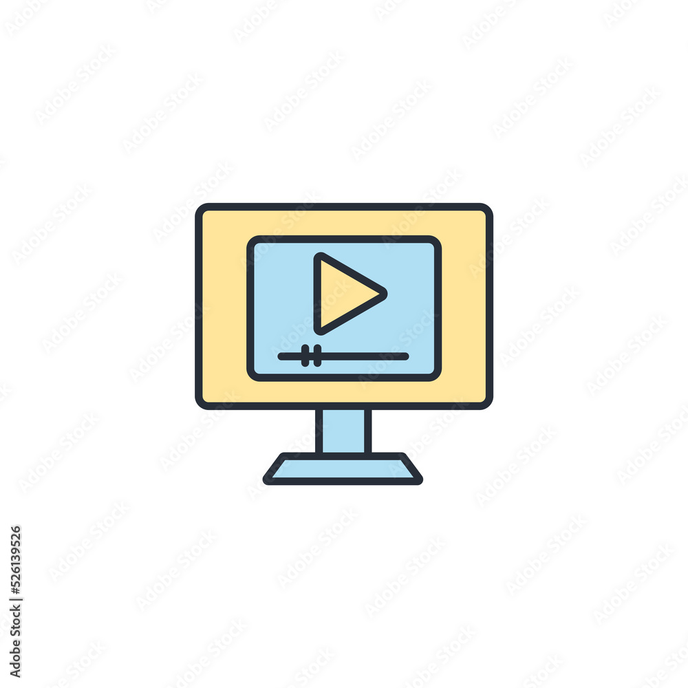 video icons symbol vector elements for infographic web video icons symbol vector elements for infographic web