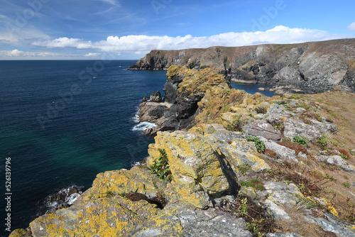 The Lizard Coastline Cornwall from Asparagus Island Kynance Cove