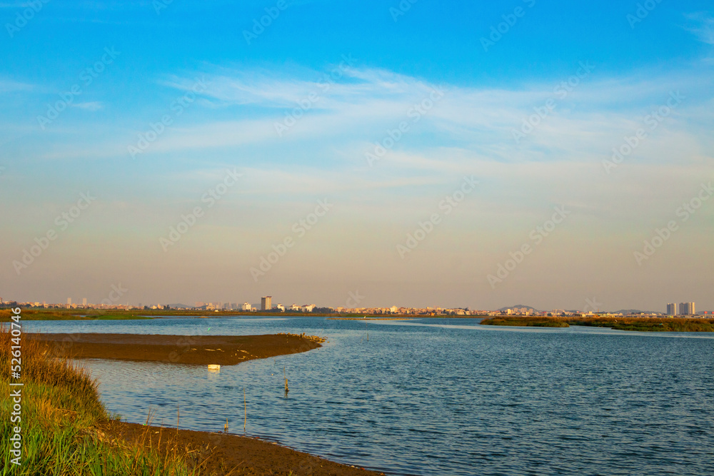 view of the river in the morning view of the river in the morning
