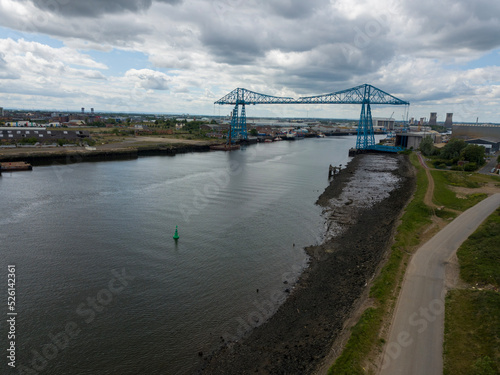 Obraz na płótnie Teesside transporter bridge over the River Tees w salonie