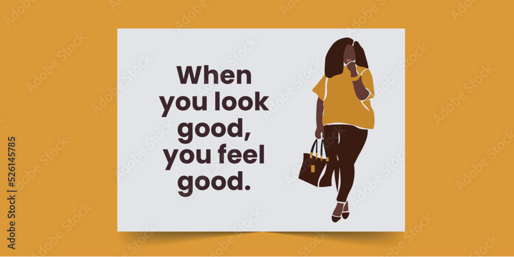 When you look good, you feel good Greeting Card for African Women