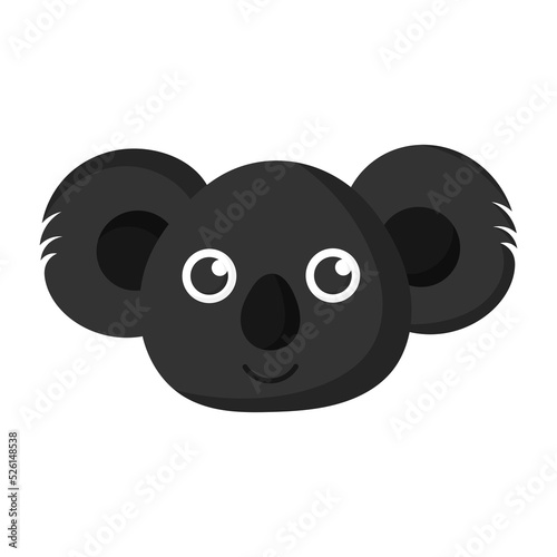 Photography Koala bear face head icon kawaii animal cute.