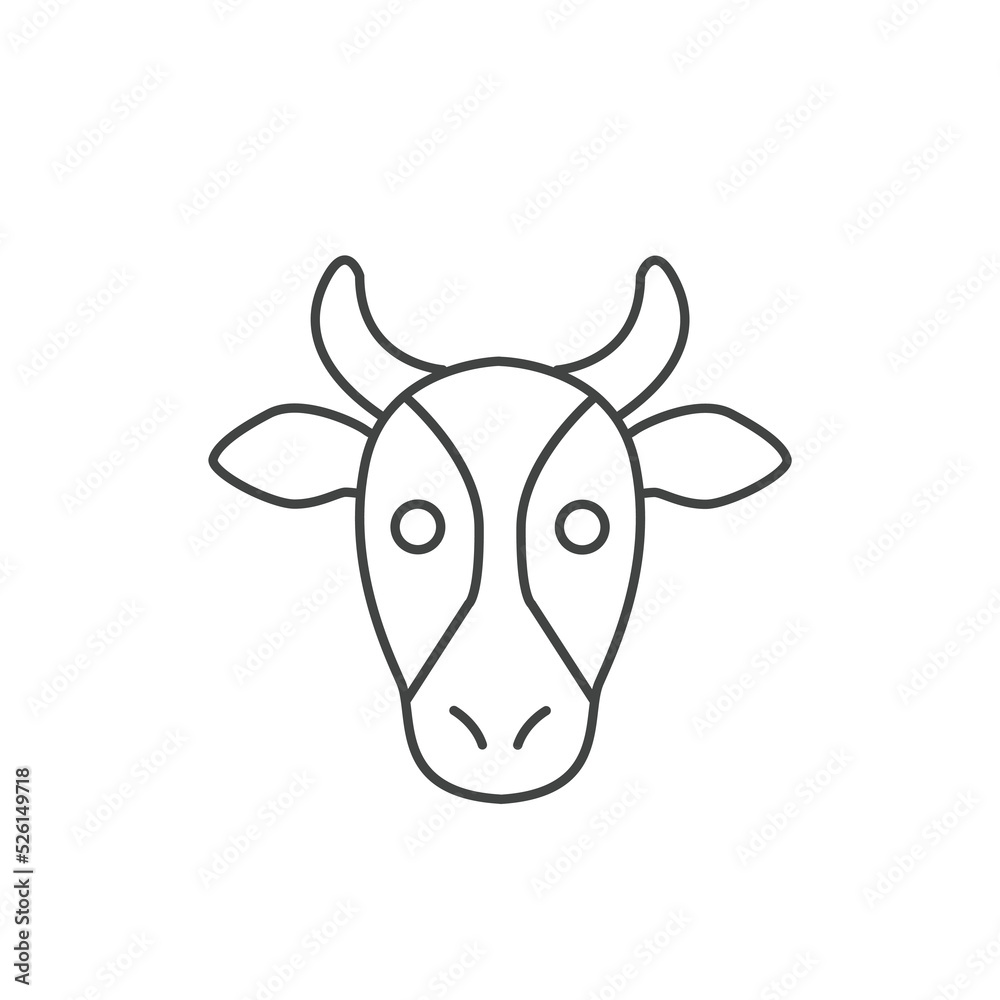 beef bull icons  symbol vector elements for infographic web