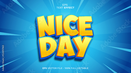 Nice Day editable text effect font