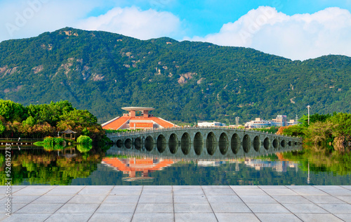 The panoramic West Lake Park in Quanzhou, China. photo