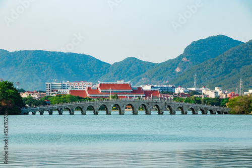 The panoramic West Lake Park in Quanzhou, China. photo