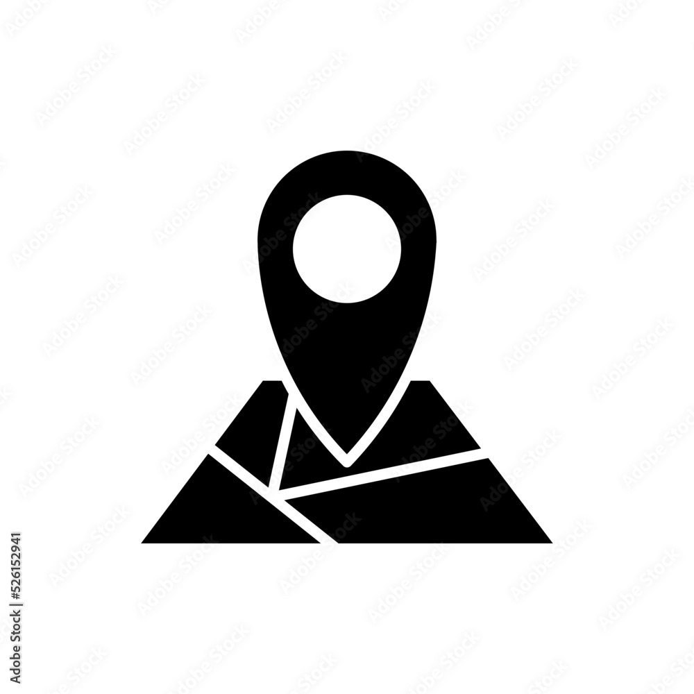 maps and location glyph icon maps and location glyph icon