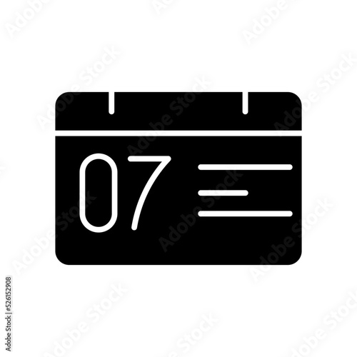 date glyph icon