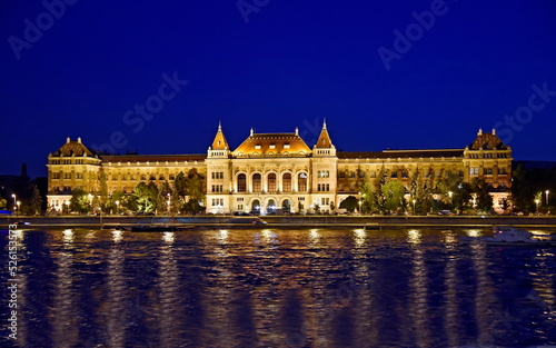 city castle at night