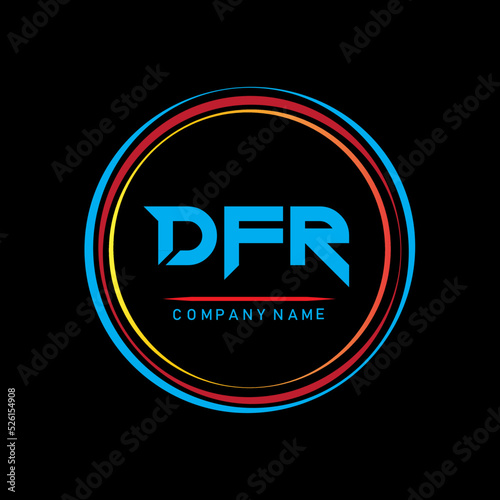 The BFR lettering logo is simple, straightforward, and authoritative. The BFR letter logo Best black ground vector image BFR. Design of the BFR letter logo for entrepreneur and business. photo