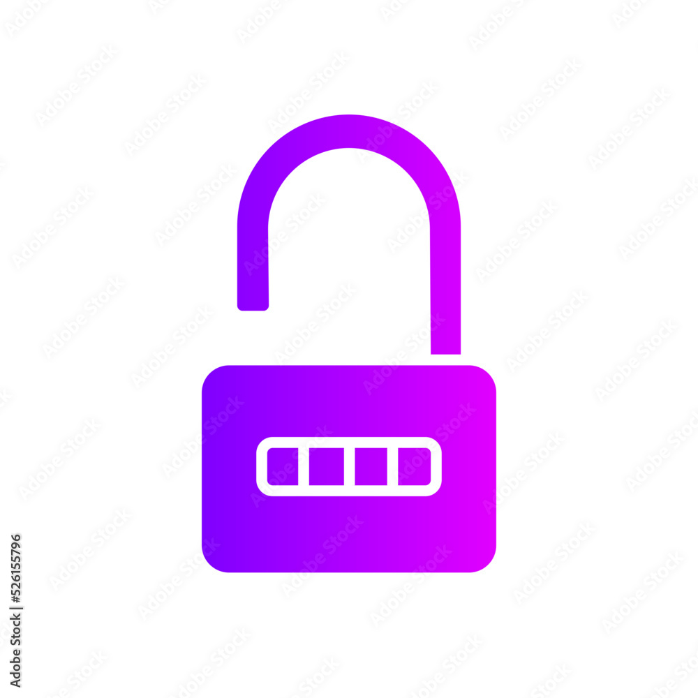 unlock gradient icon