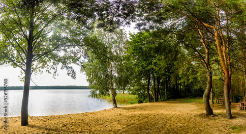 a Ostriv'yanske lake of Shatsky Lakes group, Shatsk National Natural Park, Ukraine