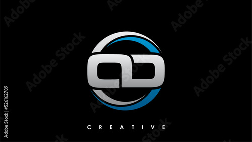 OD Letter Initial Logo Design Template Vector Illustration