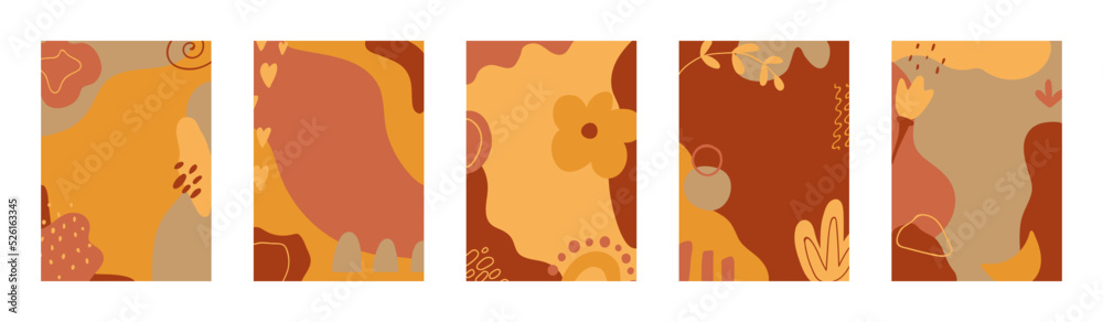 Autumn card set. Thanksgiving background. Fall sale flyer. Advertising voucher. Hand drawn minimal organic design. Orange leaf flying poster. Special offer banner. Floral frame. Vector illustration Autumn card set. Thanksgiving background. Fall sale flyer. Advertising voucher. Hand drawn minimal organic design. Orange leaf flying poster. Special offer banner. Floral frame. Vector illustration