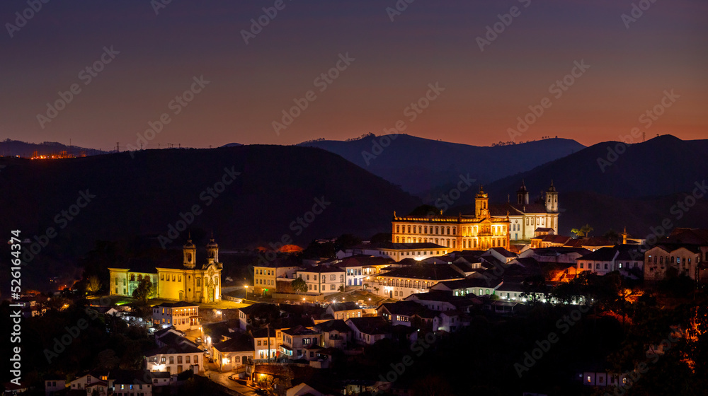 Museu da Inconfidencia, Ouro Preto, noite, paisagem, cidade
