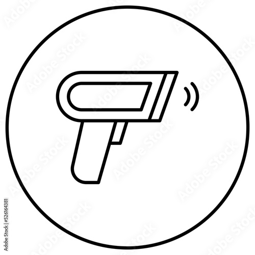 Barcode Scanner Line Icon