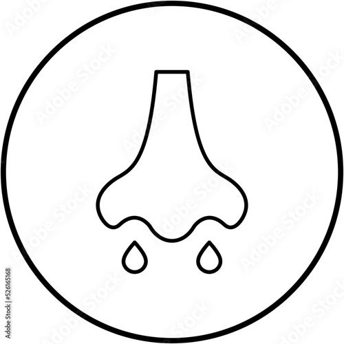 Running Nose Line Icon