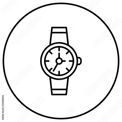 Wristwatch Line Icon